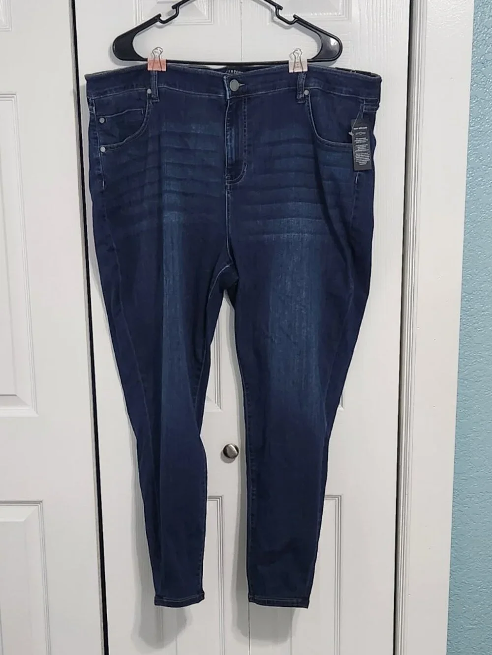 Liverpool Eco Abby Hi-Rise Skinny Ankle Jeans Plus Size 24W Dark Wash NWT